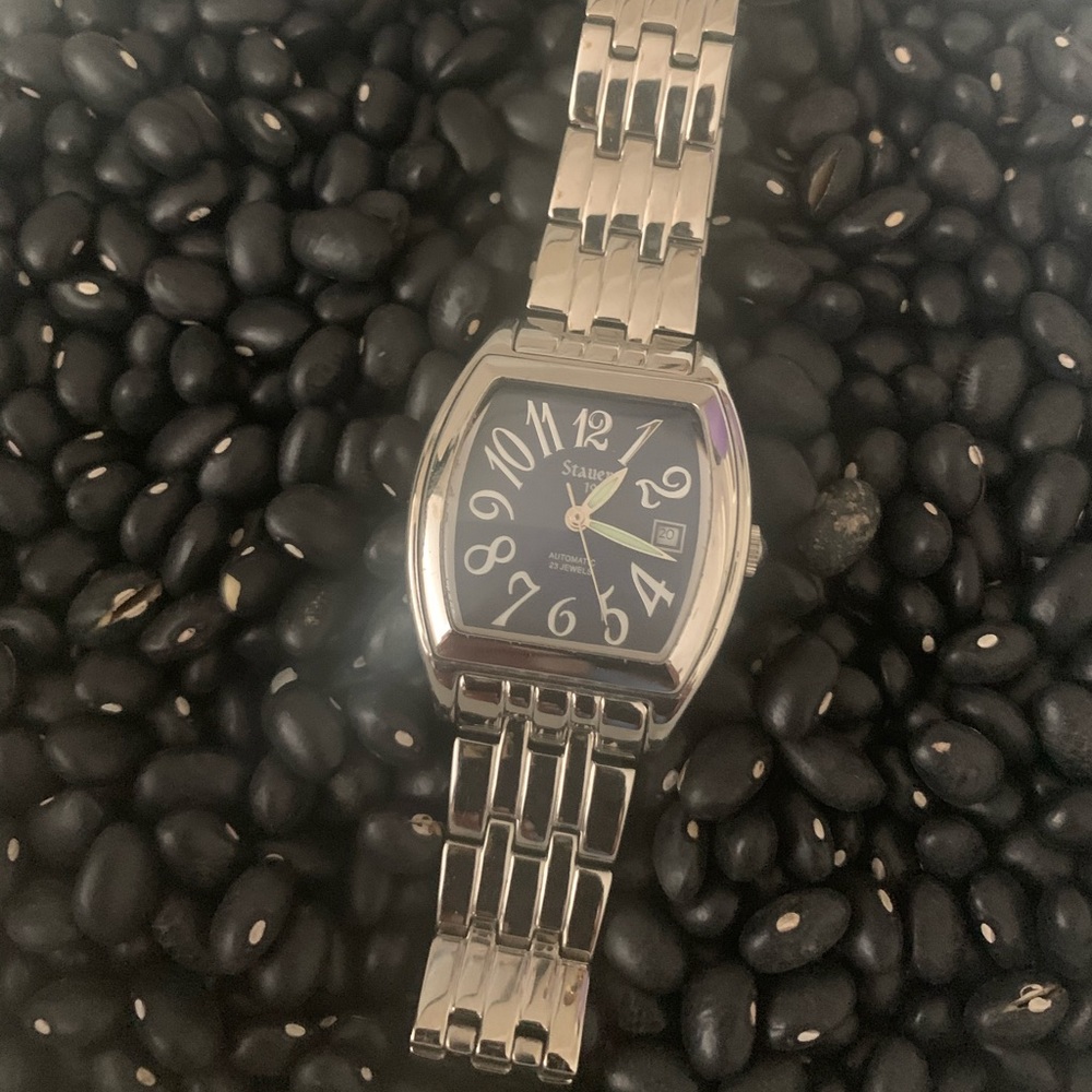 Stauer Automatic 23 Jewels Blue Dial Date Watch